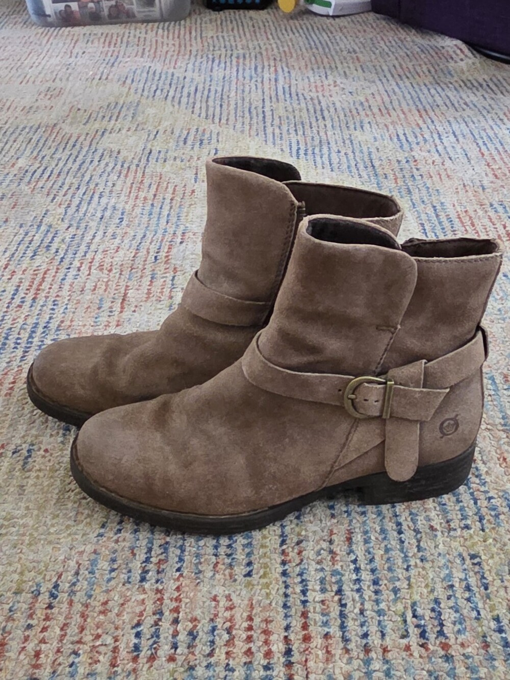 Børn Syd Ankle Boots, Buckle Ankle Boots in Brown, 8.5